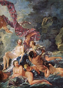 Klassischer Menschlicher Körper Werke - Triumph der Venus Francois Boucher Nacktheit
